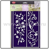 Viva Decor Трафареты гибкие самоклеющиеся "Трава", 14*18 см