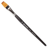 Brauberg Art Classic Кисть художественная №16, синтетика мягкая под колонок, плоская, короткая ручка