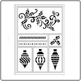 Трафареты гибкие самоклеющиеся Viva Decor"Новогодние игрушки"" 14*18см