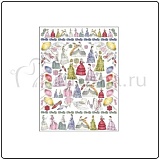 Бумага для декупажа Esprimo, 50 г/м, 48*68 см, Леди