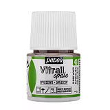Витражная краска по стеклу и металлу Pebeo Vitrail Opaque 45ml, 49 Супер белый