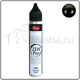 Краска для точечной росписи Viva-Zen-Pen, цвет 800 черный, 28 мл