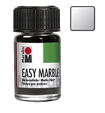 Краска для марморирования Easy Marble Marabu, серебро, 15 мл