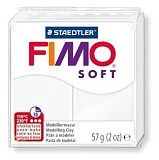 Полимерная глина Fimo soft, 57 г., белый