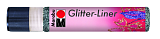 Контур с блестками Glitter-Liner, 25 мл, графит