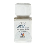 Ferrario Краска по стеклу Vetro Color 50мл, 479 серебро