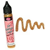 Viva 3D Liner Glitter, цвет 202 янтарь блестки, 28 мл