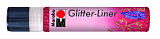 Контур с блестками Glitter-Liner, 25 мл, красный