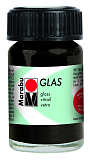 Краска витражная Glas, 15мл, черный