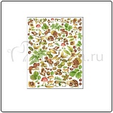 Бумага для декупажа Esprimo, 50 г/м, 48*68 см, Белки, каштаны, орехи