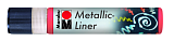 Контур с металлическим эффектом Metallic Liner, 25 мл, красный