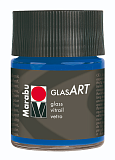 Витражный лак Marabu GlasArt, 50 мл, ультрамарин темный