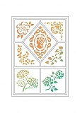 Трафареты гибкие самоклеющиеся Viva Decor"Камея" 14*18см