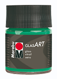 Витражный лак Marabu GlasArt, 50 мл, зеленый темный
