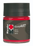 Витражный лак Marabu GlasArt, 50 мл, алый