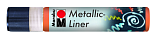 Контур с металлическим эффектом Metallic Liner, 25 мл, оранжевый