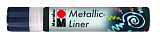 Контур с металлическим эффектом Metallic Liner, 25 мл, графит