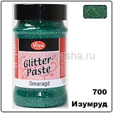 Паста с блестками, 90 мл., изумруд
