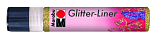 Контур с блестками Glitter Liner,25 мл, золото