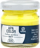 Акрил матовый Apa Color matt, 40 мл, 26 лимонный желтый
