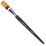 Brauberg Art Classic Кисть художественная №20, синтетика мягкая под колонок, плоская, короткая ручка