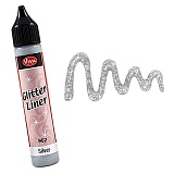 Viva 3D Liner Glitter, цвет 902 серебряные блестки, 28 мл