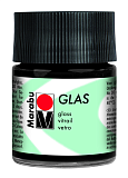 Краска витражная Glas, 50 мл, черный