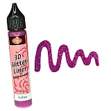 Viva 3D Liner Glitter, цвет 405 фуксия блестки, 28 мл