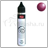 Краска для точечной росписи Viva-Zen-Pen, цвет 409 георгиновый перламутр, 28мл