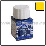 Краска по стеклу и керамике Ceramic, 50 мл, 176 золотистый желтый