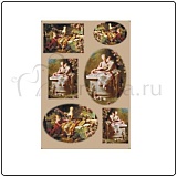 Бумага для декупажа Evasioni 30*50 см, Дамы