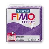 Полимерная глина Fimo Effect, 57 г., фиолетовый с блестками