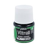 Витражная краска по стеклу и металлу Pebeo Vitrail 45ml, 15 Черный