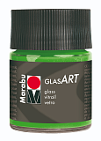 Витражный лак Marabu GlasArt, 50 мл, зеленый светлый