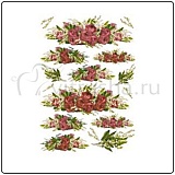 Бумага для декупажа Evasioni 30*50 см, Розы и ландыши