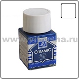 Краска по стеклу и керамике Ceramic, 50 мл,001 белый