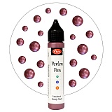 Краска для создания жемчужин "Perlen-Pen Perlmutt", пыльно-красный, 28 мл