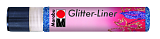 Контур с блестками Glitter Liner, 25 мл, сапфир