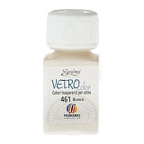 Ferrario Краска по стеклу Vetro Color 50мл, 461 белый