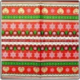 Салфетка трехслойная 33*33 см "Рождественские бордюр"