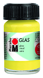 Краска витражная Glas, 15мл, лимон