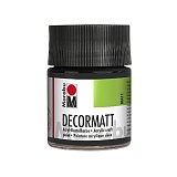 Marabu Матовая акриловая краска Decormatt, 50 мл,черный