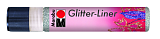 Контур с блестками Glitter-Liner, 25 мл, серебро