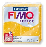Полимерная глина Fimo Effect, 57 г., золотой с блестками