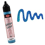 Viva 3D Liner Glitter, цвет 602 голубые блестки, 28 мл