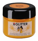 Краска с блестками Marabu Glitter, 525 мандарин, 225 мл