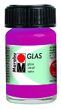 Краска витражная Glas, 15мл, малина